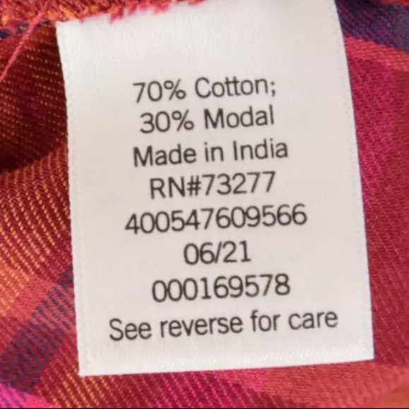 3for$19 SO Favorite Pink Long Sleve Flannel Button Up Shirt Cotton - Picture 5 of 7